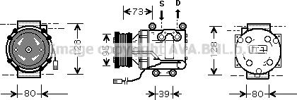 Prasco MZAK170 - Compressore, Climatizzatore www.autoricambi360.it