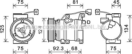 Prasco MZAK219 - Compressore, Climatizzatore www.autoricambi360.it