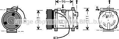 Prasco MZK133 - Compressore, Climatizzatore www.autoricambi360.it