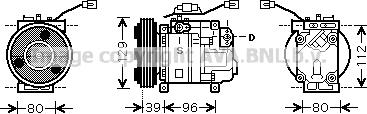Prasco MZK200 - Compressore, Climatizzatore www.autoricambi360.it