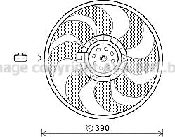 Prasco OL7564 - Ventola, Raffreddamento motore www.autoricambi360.it