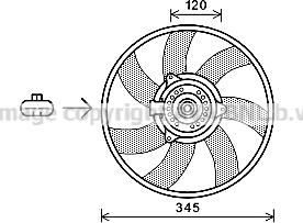 Prasco OL7565 - Ventola, Raffreddamento motore www.autoricambi360.it