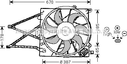 Prasco OL7509 - Ventola, Raffreddamento motore www.autoricambi360.it