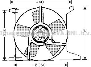 Prasco OL7504 - Ventola, Raffreddamento motore www.autoricambi360.it