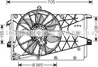 Prasco OL7526 - Ventola, Raffreddamento motore www.autoricambi360.it