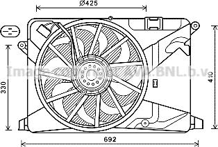 Prasco OL7669 - Ventola, Raffreddamento motore www.autoricambi360.it