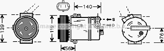 Prasco OLAK463 - Compressore, Climatizzatore www.autoricambi360.it