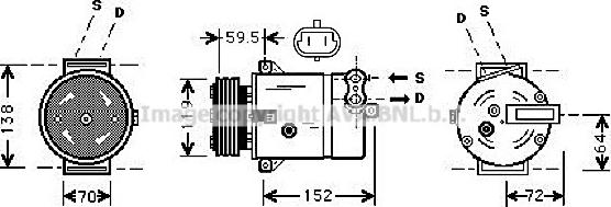Prasco OLAK279 - Compressore, Climatizzatore www.autoricambi360.it