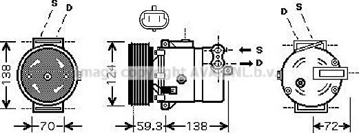 Prasco OLK413 - Compressore, Climatizzatore www.autoricambi360.it