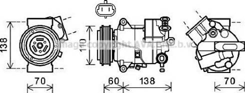 Prasco OLK607 - Compressore, Climatizzatore www.autoricambi360.it