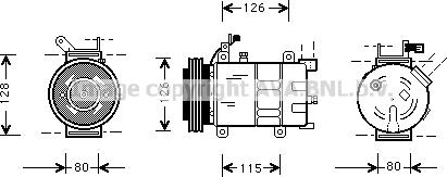 Prasco OLK021 - Compressore, Climatizzatore www.autoricambi360.it
