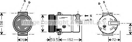 Prasco OLK318 - Compressore, Climatizzatore www.autoricambi360.it