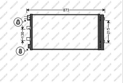 Prasco OP954C003 - Condensatore, Climatizzatore www.autoricambi360.it