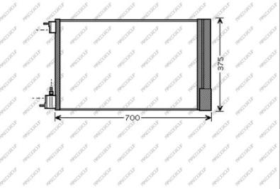 Prasco OP060C001 - Condensatore, Climatizzatore www.autoricambi360.it