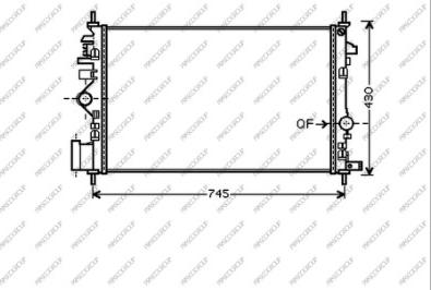 Prasco OP060R007 - Radiatore, Raffreddamento motore www.autoricambi360.it
