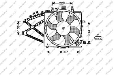 Prasco OP030F004 - Ventola, Raffreddamento motore www.autoricambi360.it