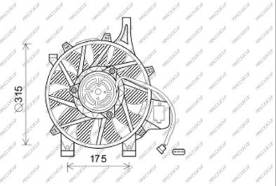 Prasco OP030F005 - Ventola, Raffreddamento motore www.autoricambi360.it