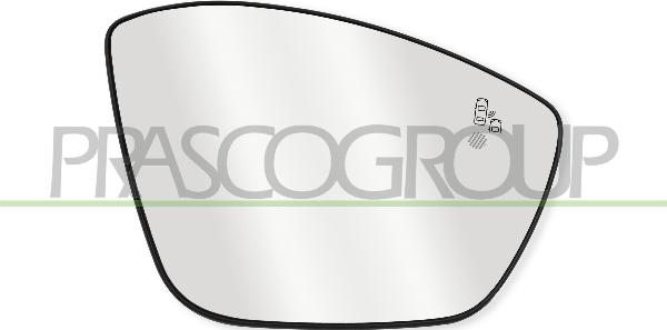 Prasco OP7037523 - Vetro specchio, Specchio esterno www.autoricambi360.it