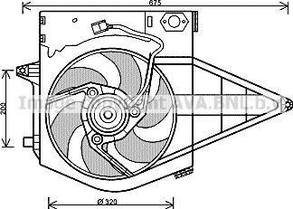 Prasco PE7546 - Ventola, Raffreddamento motore www.autoricambi360.it