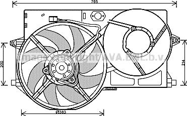 Prasco PE7540 - Ventola, Raffreddamento motore www.autoricambi360.it