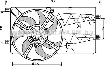 Prasco PE7548 - Ventola, Raffreddamento motore www.autoricambi360.it