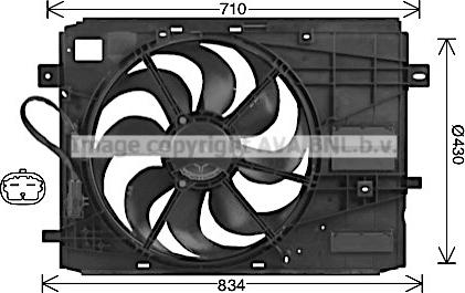 Prasco PE7561 - Ventola, Raffreddamento motore www.autoricambi360.it