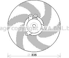 Prasco PE7533 - Ventola, Raffreddamento motore www.autoricambi360.it