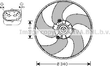 Prasco PE7522 - Ventola, Raffreddamento motore www.autoricambi360.it