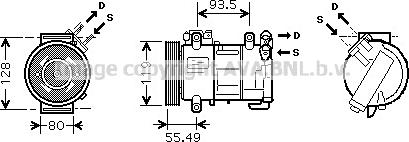 Prasco PEAK315 - Compressore, Climatizzatore www.autoricambi360.it