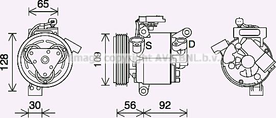 Prasco PEK410 - Compressore, Climatizzatore www.autoricambi360.it