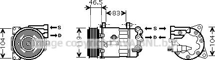 Prasco PEK326 - Compressore, Climatizzatore www.autoricambi360.it