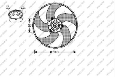 Prasco PG009F002 - Ventola, Raffreddamento motore www.autoricambi360.it