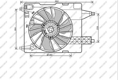 Prasco RN032F001 - Ventola, Raffreddamento motore www.autoricambi360.it