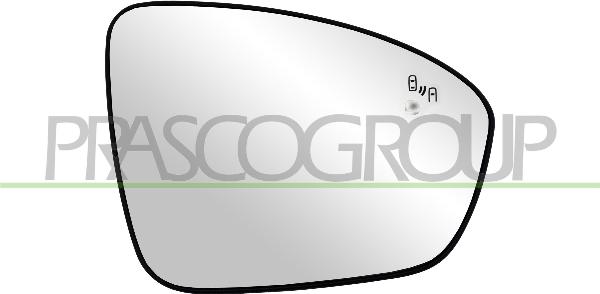 Prasco RN3327513 - Vetro specchio, Specchio esterno www.autoricambi360.it