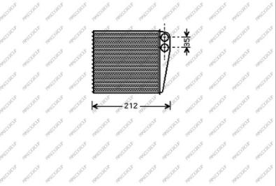 Prasco RN325H001 - Scambiatore calore, Riscaldamento abitacolo www.autoricambi360.it