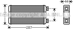 Prasco RTA6457 - Scambiatore calore, Riscaldamento abitacolo www.autoricambi360.it