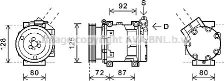 Prasco RTAK479 - Compressore, Climatizzatore www.autoricambi360.it