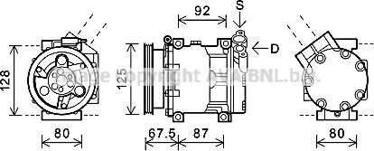 Prasco RTAK619 - Compressore, Climatizzatore www.autoricambi360.it