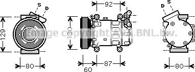Prasco RTAK080 - Compressore, Climatizzatore www.autoricambi360.it