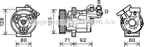 Prasco RTK495 - Compressore, Climatizzatore www.autoricambi360.it