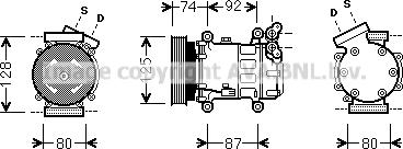 Prasco RTK452 - Compressore, Climatizzatore www.autoricambi360.it
