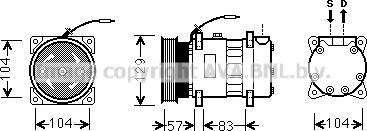 Prasco RTK436 - Compressore, Climatizzatore www.autoricambi360.it