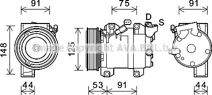 Prasco RTK627 - Compressore, Climatizzatore www.autoricambi360.it