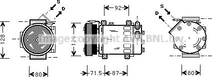 Prasco RTK281 - Compressore, Climatizzatore www.autoricambi360.it