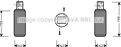Prasco SBD044 - Essiccatore, Climatizzatore www.autoricambi360.it