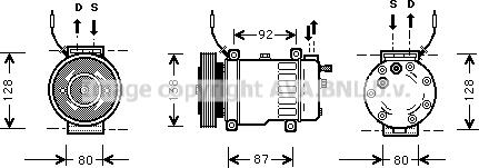 Prasco SBK052 - Compressore, Climatizzatore www.autoricambi360.it