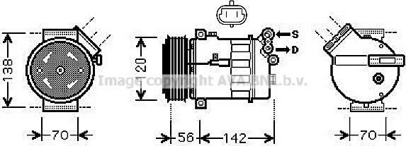 Prasco SBK067 - Compressore, Climatizzatore www.autoricambi360.it