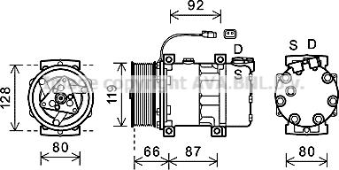 Prasco SCAK040 - Compressore, Climatizzatore www.autoricambi360.it
