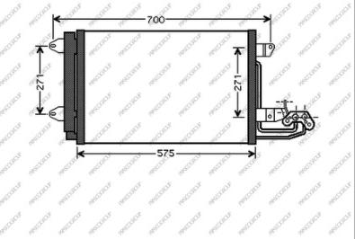 Prasco SK024C002 - Condensatore, Climatizzatore www.autoricambi360.it