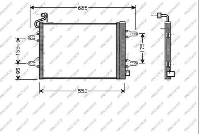 Prasco SK320C001 - Condensatore, Climatizzatore www.autoricambi360.it